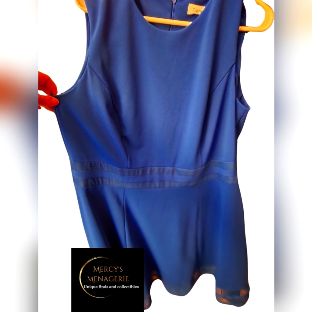 Royal Blue Calvin Klein formal dress